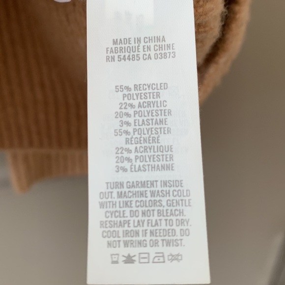 AERIE TAN CREWNECK SWEATER OVERSIZED MEDIUM - Picture 3 of 5